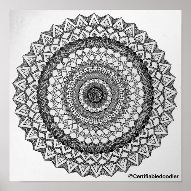 Math Inspired Mandala Poster (Framsidan)