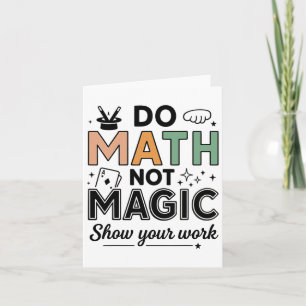 Math, inte magisk, nuny Math Teacher tillbaka till Kort