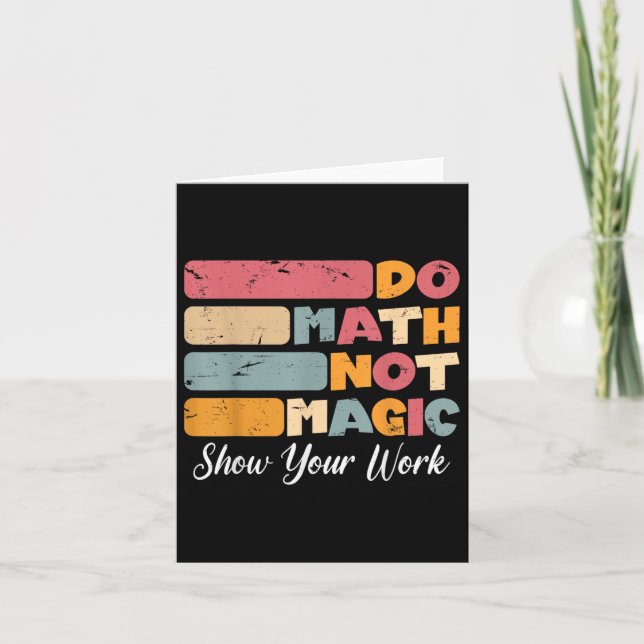 Math, inte magisk, nuny Math Teacher tillbaka till Kort (Framsida)