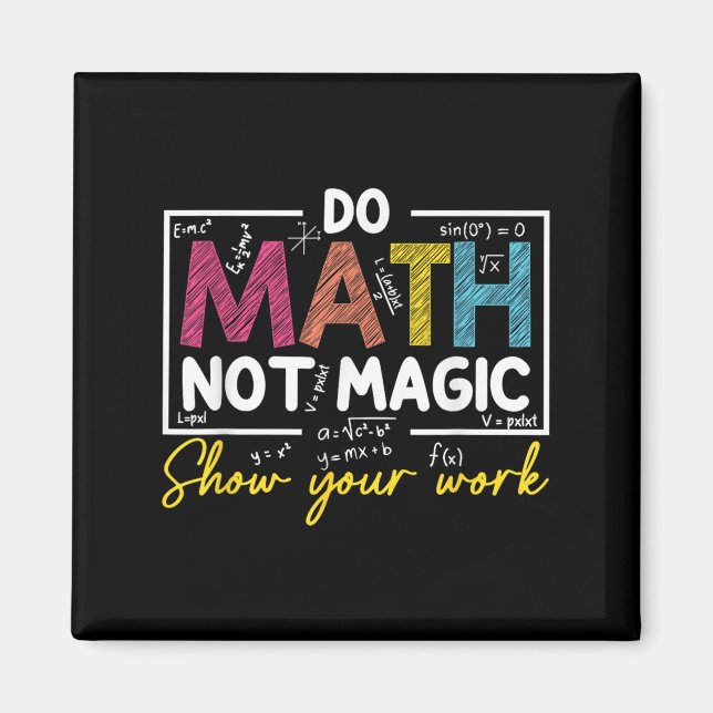 Math, inte magisk, nuny Math Teacher tillbaka till Magnet (Framsidan)