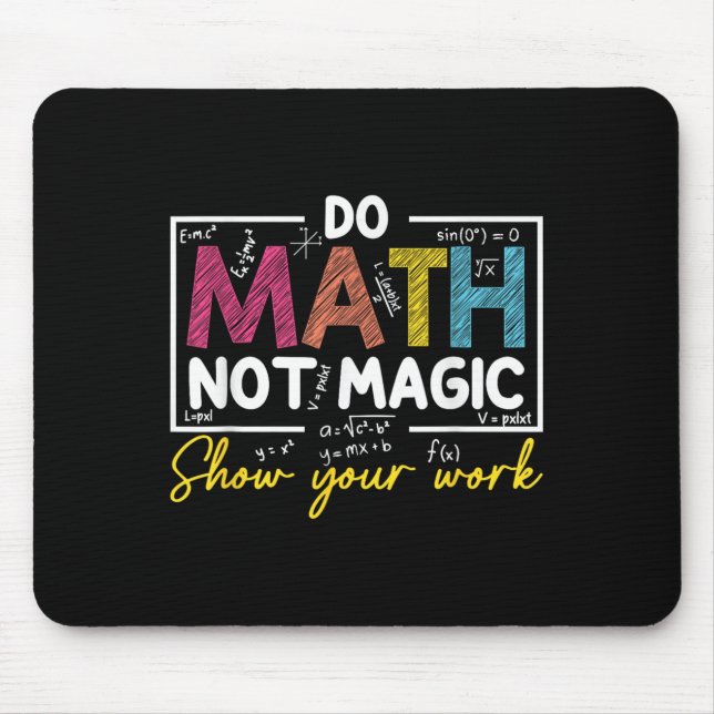 Math, inte magisk, nuny Math Teacher tillbaka till Musmatta (Framsidan)