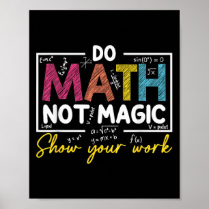 Math, inte magisk, nuny Math Teacher tillbaka till Poster