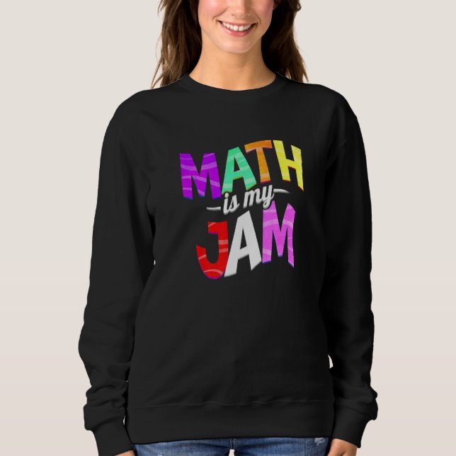 Math is my Jam - Math Teacher Premium T Shirt (Framsida)