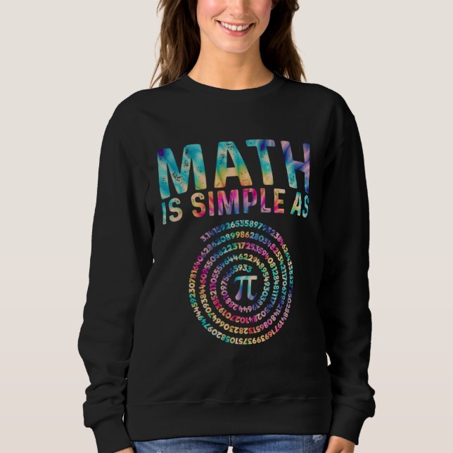 Math Is Simple as Pi  Pi Happy Pi Day T Shirt (Framsida)