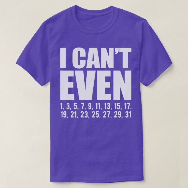 Math jag kan inte ens t shirt (Design framsida)