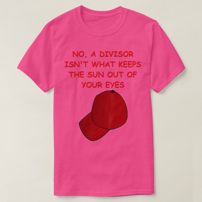 Math Joke 18 T Shirt (Design framsida)