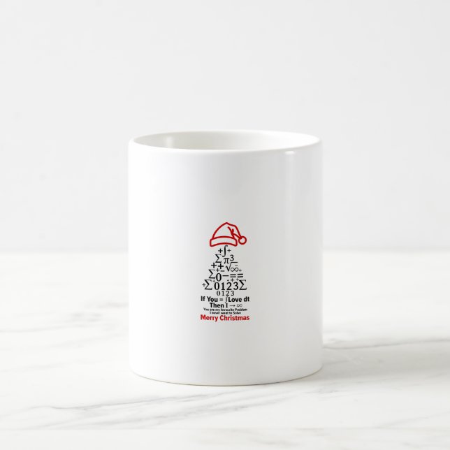 Math julgran mug - Kärlekspresent Kaffemugg (Center)