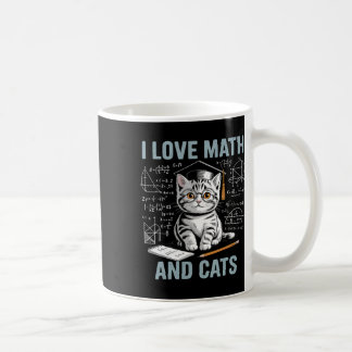 Math Katt Älskare Rolig Math Lärare Jag Älskar Mat Kaffemugg