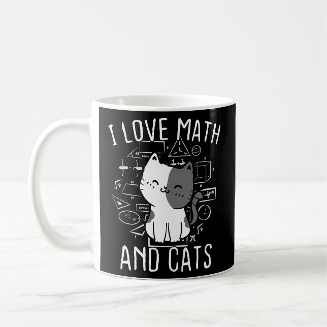Math Kattunge i Kärlek matematik och matematik Mor Kaffemugg (Vänster)