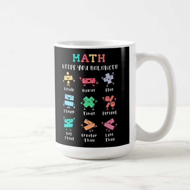 Math keeps you balanced kaffemugg (Höger)