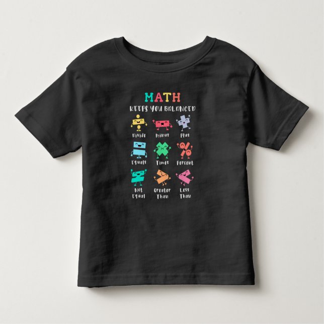 Math keeps you balanced t shirt (Framsida)