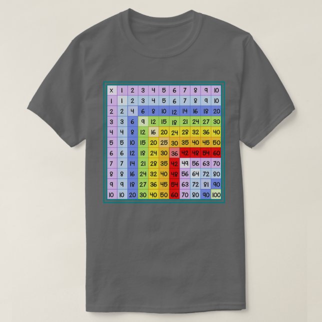 Math Kid-stift för Bord-diagram - stift T Shirt (Design framsida)