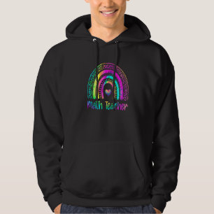 Math Lärarbandana Regnbåge Math är min Jam Bak T Hoodie