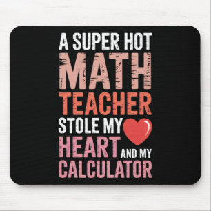 Math lärare Alla hjärtans dag Hjärtekvation Algebr Musmatta