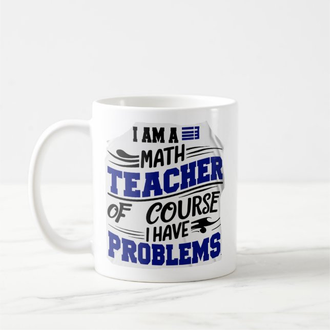 Math-lärare Jest Kaffemugg (Vänster)