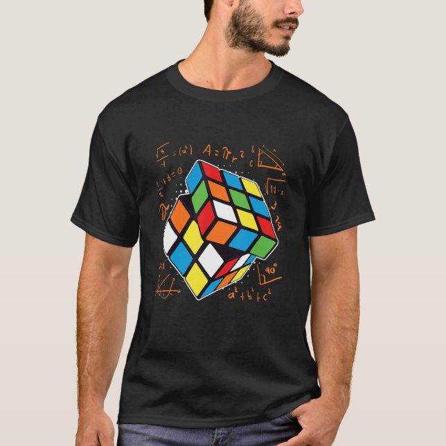 Math-lärare Zauebrwürfel ekvation math T Shirt (Framsida)