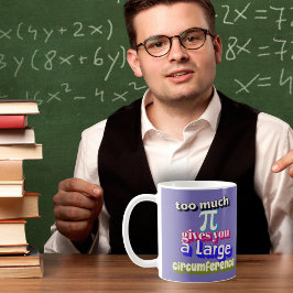 Math-läraren Math Student presenterar lustiga mate Kaffemugg