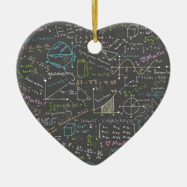 Math Lessons Julgransprydnad Keramik (Framsidan)