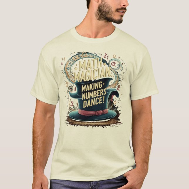 Math Magician Design for Math Teacher-gåva T Shirt (Framsida)
