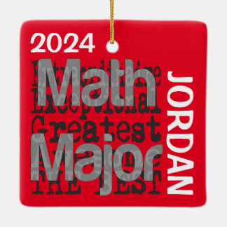 Math Major Extraordinaire ANPASSNINGSBAR Julgransprydnad Keramik