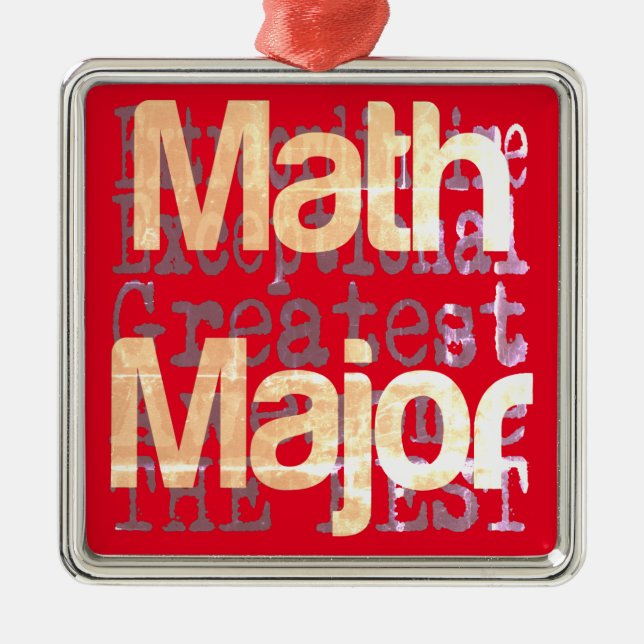 Math Major Extraordinaire Julgransprydnad Metall (Framsidan)