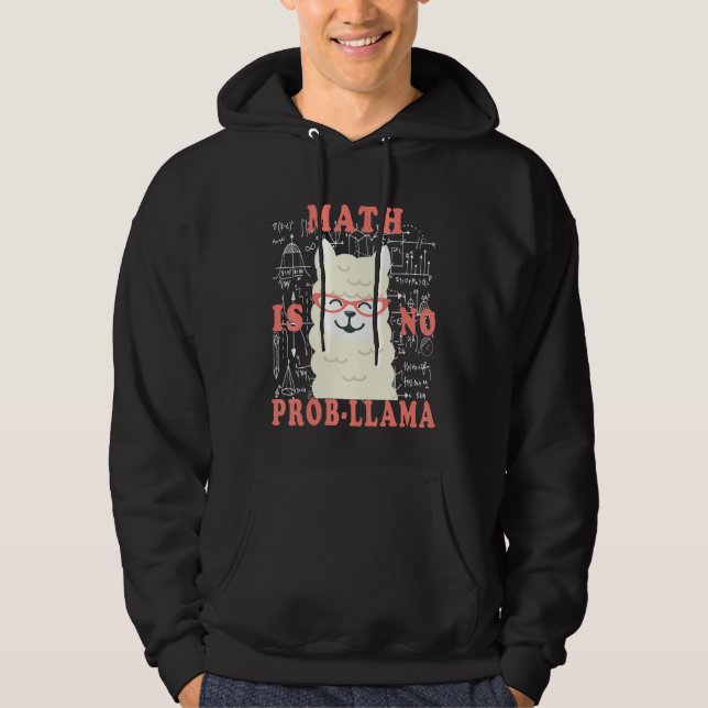 math Math är ingen plama-lärare i Back to school Hoodie (Framsida)