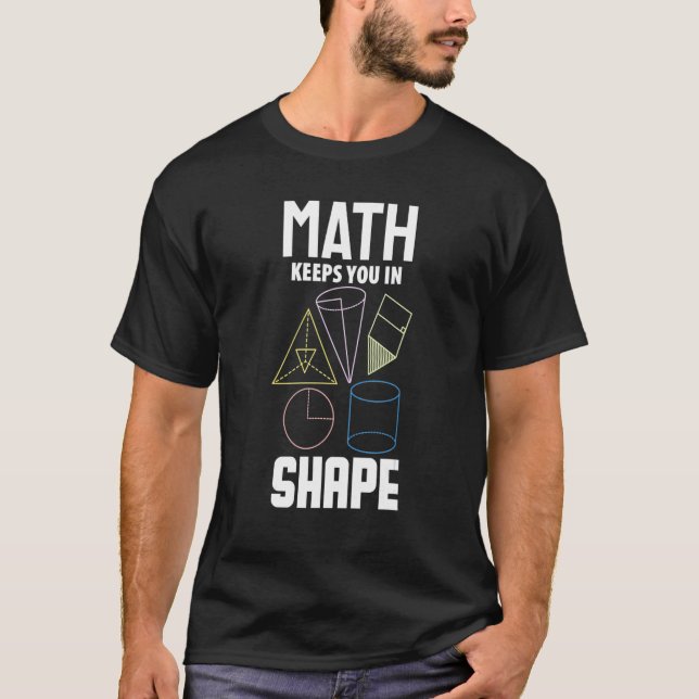 Math Math-Behållor som du använder i form av matem T Shirt (Framsida)