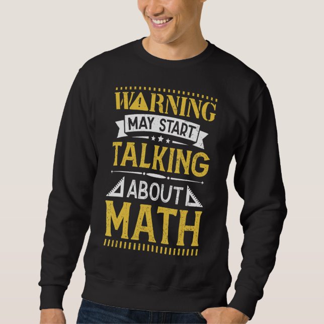 Math Math Math Tees Math Lång Ärmad Tröja (Framsida)