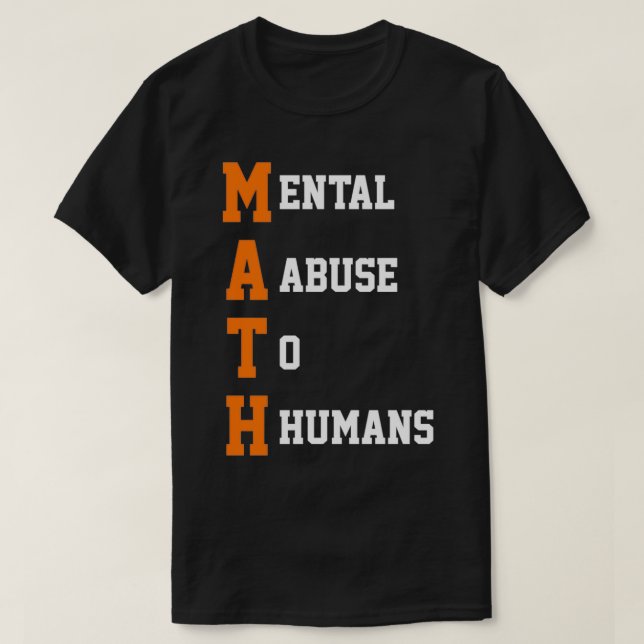 Math Math Mathematician Math Teacher T Shirt (Design framsida)