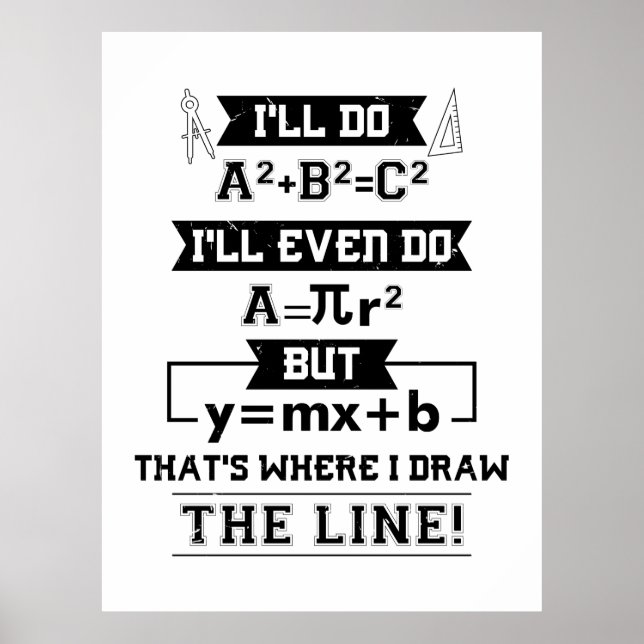 Math Math Teacher Gifts Poster (Framsidan)