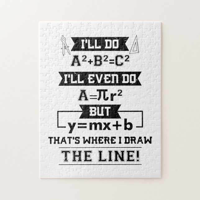 Math Math Teacher Gifts Pussel (Vertikal)