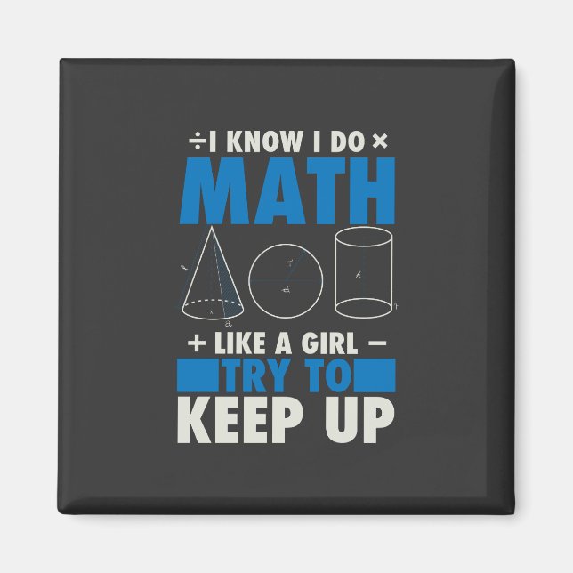 Math Math Teacher Pun Gift Magnet (Framsidan)