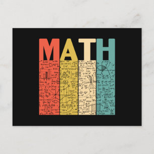 Math, Math Teacher Vykort