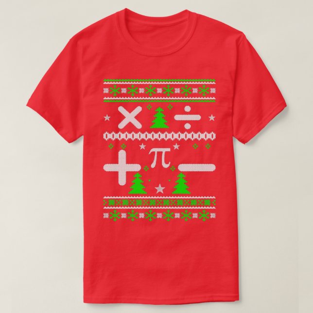 Math Math Ugly jul Sweater Julafton T Shirt (Design framsida)