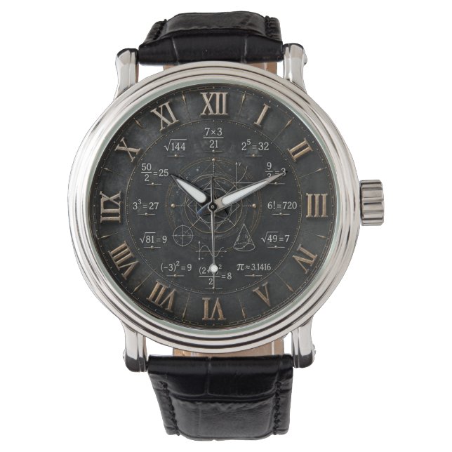 Math Mathematics Classroom Armbandsur (Framsida)