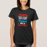 Math Mathematics funny Math Ge Us hoppas att Kväll T Shirt<br><div class="desc">Math Mathematics Lung Math Ge,  vi hoppas att varje problem</div>