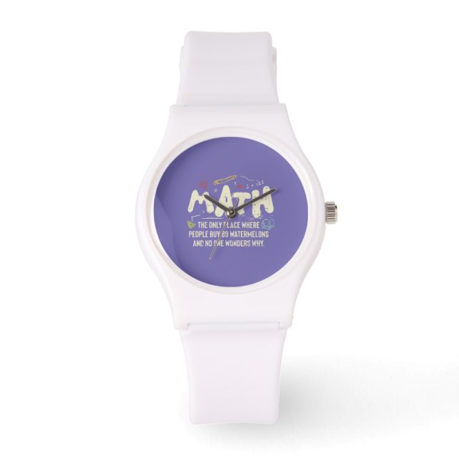 Math Mathematics Math Teacher Gift Armbandsur (Framsida)
