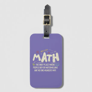 Math Mathematics Math Teacher Gift Bagagebricka