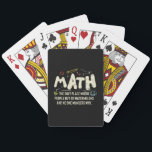 Math Mathematics Math Teacher Gift Casinokort<br><div class="desc">Matematisk design med slogan: Math the Only Ställe. Perfekt för en person som gillar matematik och vetenskap.</div>