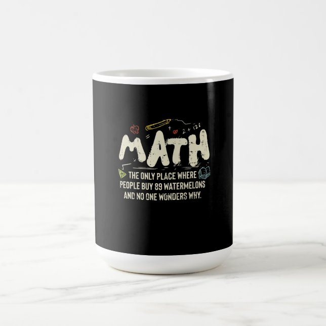 Math Mathematics Math Teacher Gift Kaffemugg (Center)