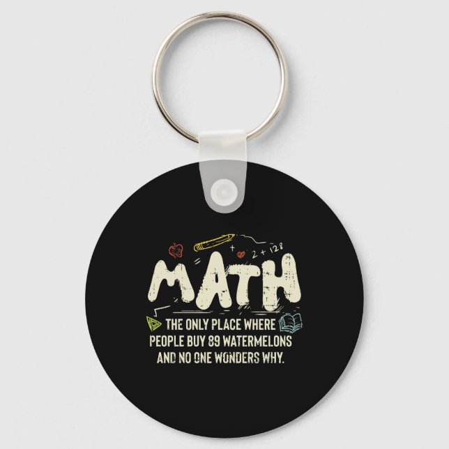 Math Mathematics Math Teacher Gift Nyckelring (Framsida)