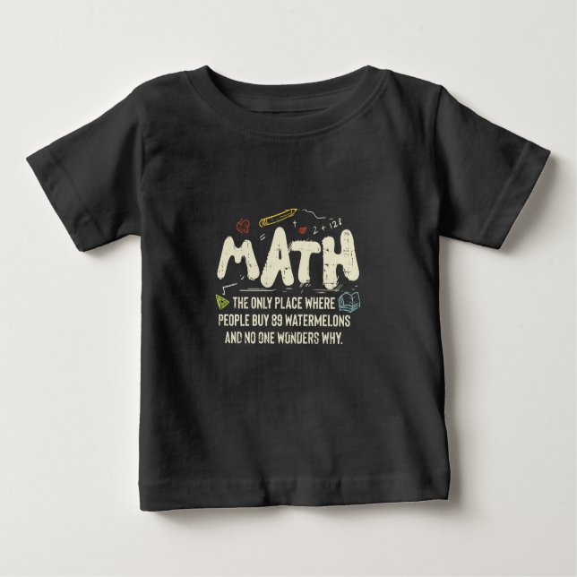 Math Mathematics Math Teacher Gift T Shirt (Framsida)