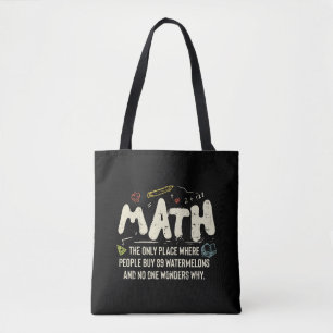Math Mathematics Math Teacher Gift Tygkasse