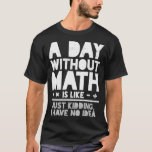 Math Mathematics Math Teacher Mathematician T Shirt<br><div class="desc">Math Mathematics Math Teacher Mathematician .Fantastisk Underbar Funny Souvenir Present Matching Family Clothing Couple Outfit Apparel for mamma,  pappa,  bror,  syster,  fru,  make,  son,  dotter,  pops,  mamma,  pappa,  morpa,  mormor moster morbror hans hor dam.</div>