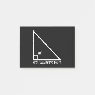 Math/Mathematics Teacher Funny Post-it Block