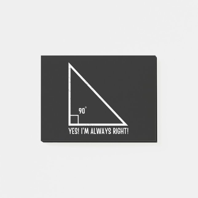 Math/Mathematics Teacher Funny Post-it Block (Framsida)