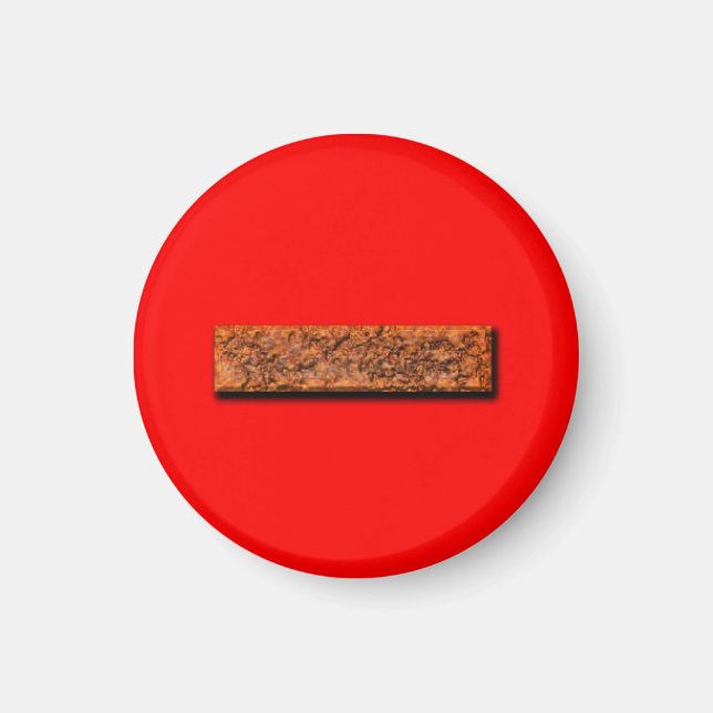 Math Minus-signerings- eller minneshjälpmagnet Magnet (Framsidan)