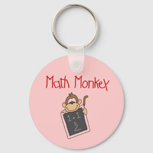 Math Monkey Tshirts och Gifts Nyckelring