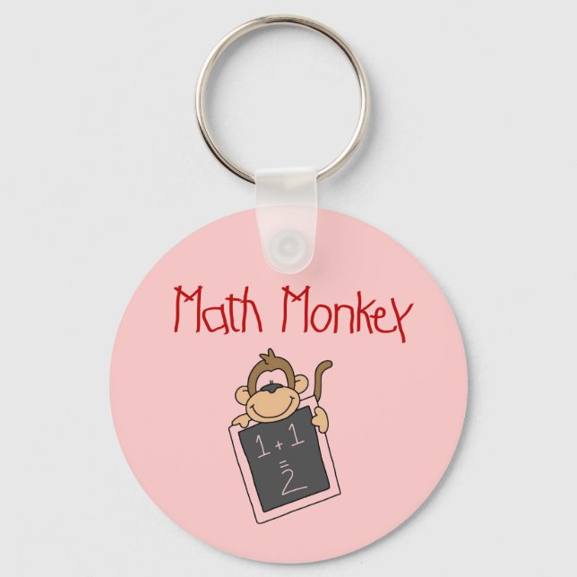 Math Monkey Tshirts och Gifts Nyckelring (Framsida)