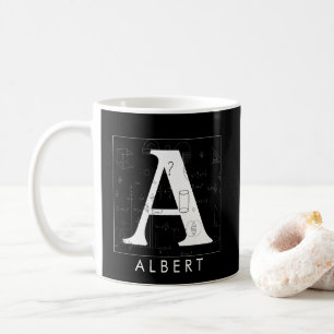 Math Monogram - Bokstav A Kaffemugg
